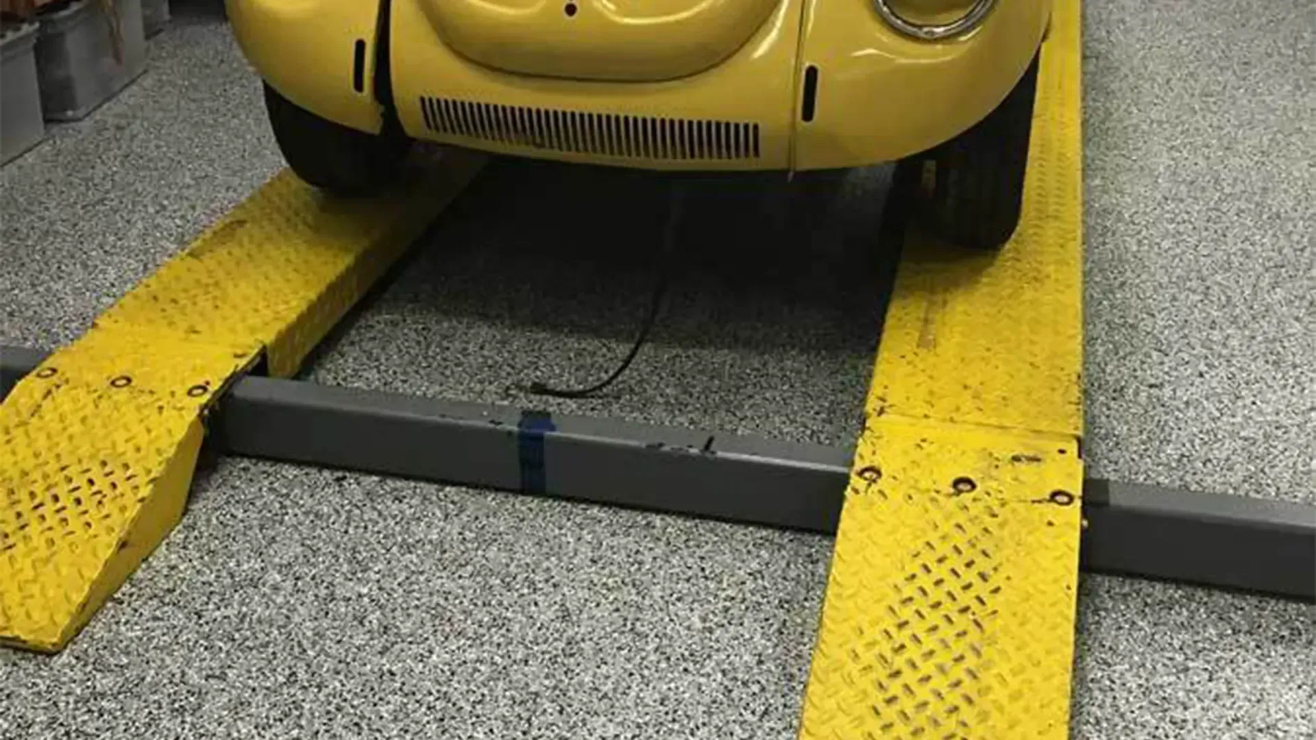 Epoxy flooring in industrial garage with TVS Coatings in Idaho